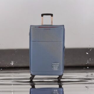 Diplomat The Athens Collection 6040 Μεγάλη Βαλίτσα με ύψος 78cm σε Μπλε χρώμα