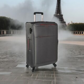 Diplomat The Athens Collection 6040 Μεγάλη Βαλίτσα με ύψος 78cm σε Γκρι χρώμα