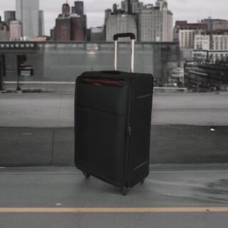 Diplomat The Athens Collection 6040 Μαύρη Μεγάλη Βαλίτσα 78cm