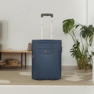 Diplomat Βαλίτσα Καμπίνας με ύψος 55cm σε Μπλε χρώμα