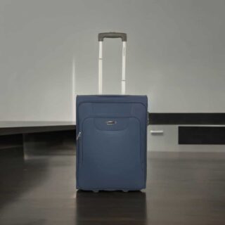 Diplomat Βαλίτσα Καμπίνας με ύψος 55cm σε Μπλε χρώμα