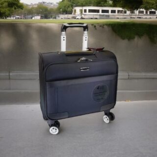 Diplomat ZC998-41 Μαύρη Τσάντα Τρόλεϊ Pilot 4 Ρόδες