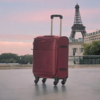 Diplomat Athens 6040 Βαλίτσα Καμπίνας Μπορντό 55cm