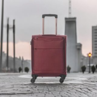 Diplomat Athens 6040 Βαλίτσα Καμπίνας Μπορντό 55cm