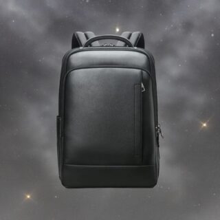 Bopai Αντικλεπτικό Δερμάτινο Σακίδιο Laptop 15.6” 24L Μαύρο