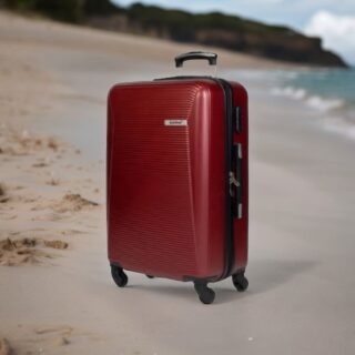 Cardinal 2009 Μεσαία Βαλίτσα με ύψος 60cm σε Μπορντό χρώμα