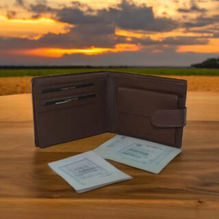 Diplomat MN112 Ανδρικό Δερμάτινο Πορτοφόλι Καφέ