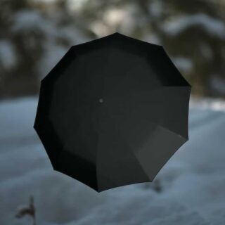 Knirps T.771 Μαύρη Μακριά Αυτόματη Ομπρέλα