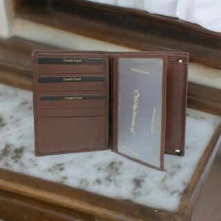 Diplomat MN114 Δερμάτινο Ανδρικό Πορτοφόλι Καφέ