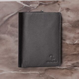 JUPITER-70-003 Πορτοφόλι  Δερμάτινο  7.DOTS Όρθιο Μ/Χ Black