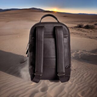 EARTH-20-105 Σακίδιο πλάτης δερμάτινο 7.DOTS D.Brown