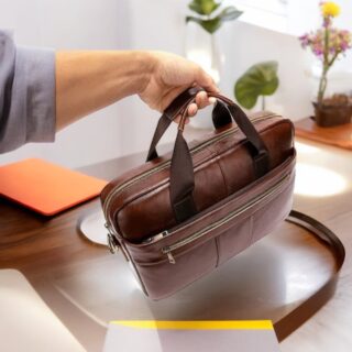 Cardinal Δερμάτινος Χαρτοφύλακας 8523 Καφέ