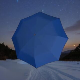 Knirps A.050 Αντιανεμική Ομπρέλα Βροχής Σπαστή Navy Μπλε