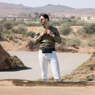 Δερμάτινο τσαντάκι μέσης Cardinal 9012 black