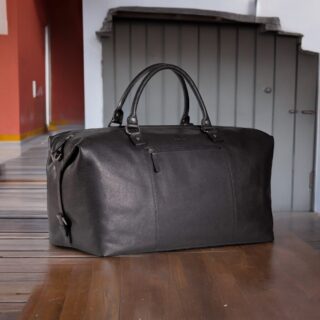 EARTH-10-107 Σακ Βουαγιάζ  Δερμάτινο  7.DOTS Black