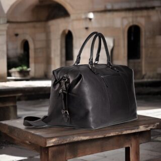 EARTH-10-107 Σακ Βουαγιάζ  Δερμάτινο  7.DOTS Black