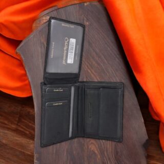 Diplomat MN132 Δερμάτινο Ανδρικό Πορτοφόλι με RFID Μαύρο MN132 BLACK