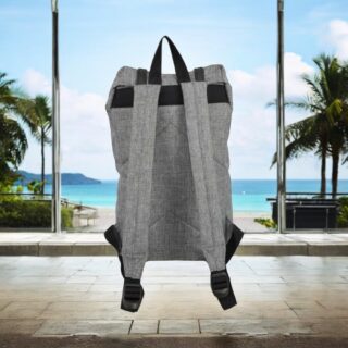 Diplomat Ανδρικό Υφασμάτινο Σακίδιο Πλάτης Γκρι