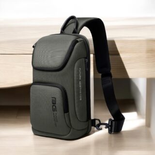 Bange 7565 Τσαντάκι Ώμου Χιαστί Crossbody Χακί