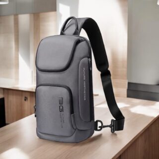 Bange 7565 Τσαντάκι Ώμου Χιαστί Crossbody Γκρι