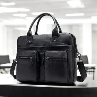 Δερμάτινος χαρτοφύλακας Cardinal 8380 μαύρο