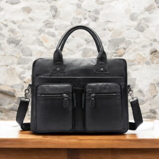 Δερμάτινος χαρτοφύλακας Cardinal 8380 μαύρο