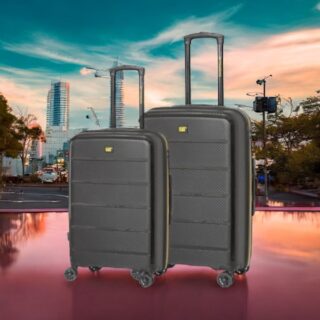 Βαλίτσα trolley Caterpillar μεσαία μεγάλη 84379-01 60/70cm μαύρο