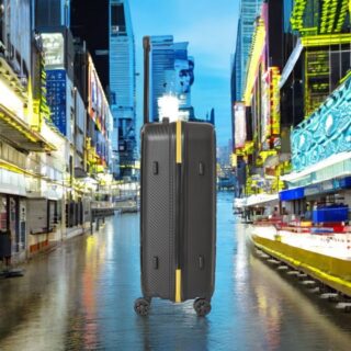 Βαλίτσα trolley Caterpillar μεσαία μεγάλη 84379-01 60/70cm μαύρο