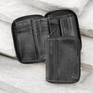 Camel Active Melbourne Πορτοφόλι Ανδρικό Δερμάτινο Μαύρο