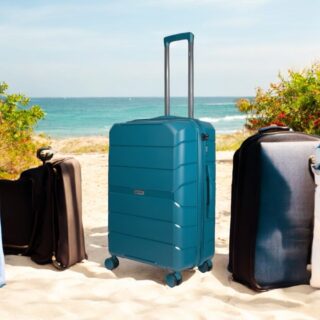 Βαλίτσες trolley Επεκτάσιμη Elusive (σέτ 3 τεμαχίων) Cardinal (PP) 2016 πετρόλ