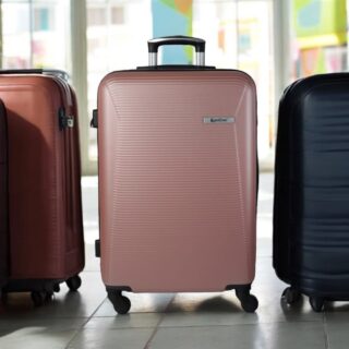 Βαλίτσα trolley Cardinal μεσαία/μεγάλη 2009/60/70 cm ροζ χρυσό