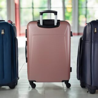 Βαλίτσα trolley Cardinal μεσαία/μεγάλη 2009/60/70 cm ροζ χρυσό