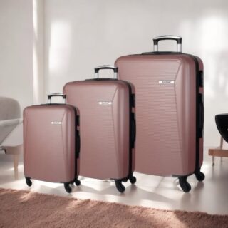 Βαλίτσες trolley (σέτ 3 τεμαχίων) Cardinal 2009 ροζ χρυσό