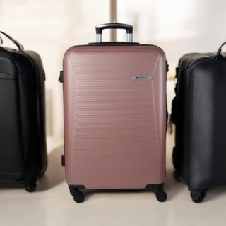 Βαλίτσες trolley (σέτ 3 τεμαχίων) Cardinal 2009 ροζ χρυσό