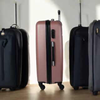 Βαλίτσες trolley (σέτ 3 τεμαχίων) Cardinal 2009 ροζ χρυσό