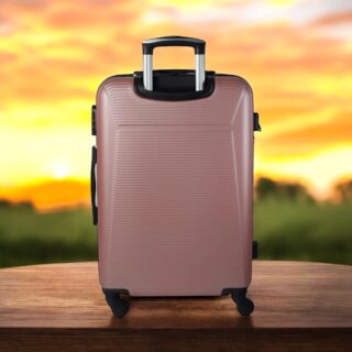 Βαλίτσα trolley Cardinal μεγάλη 2009/70cm ροζ χρυσόd