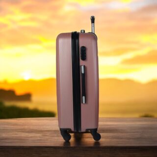 Βαλίτσα trolley Cardinal μεγάλη 2009/70cm ροζ χρυσόd