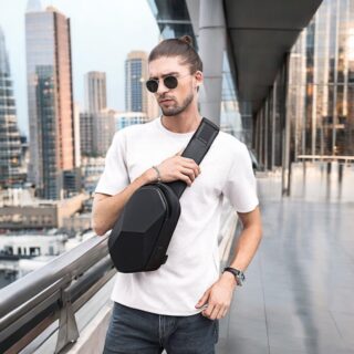 Bange 7213 Τσαντάκι Ώμου Χιαστί Crossbody Μαύρο