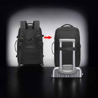 Bange Travel Cabin Ανδρικό Υφασμάτινο Σακίδιο Πλάτης Μαύρο