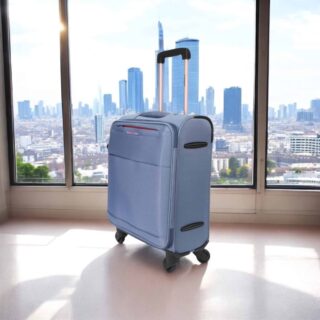 Diplomat Athens 6040 Βαλίτσα Καμπίνας Μπλε 55cm