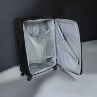 Diplomat The Athens Collection 6040 Μεσαία Βαλίτσα με ύψος 68cm σε Μαύρο χρώμα