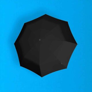 Knirps 2200 Αυτόματη Αντιανεμική Ομπρέλα Σπαστή Μαύρη