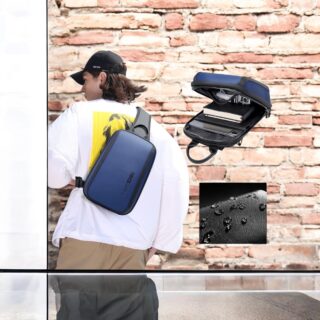 Τσαντάκι ώμου χιαστί crossbody Bange 2811 μπλέ