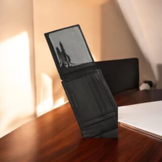 Diplomat Δερμάτινο Ανδρικό Πορτοφόλι Μαύρο MN439