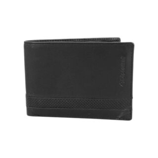 Diplomat Δερμάτινο Ανδρικό Πορτοφόλι Μαύρο MN438