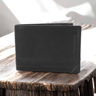 Diplomat Δερμάτινο Ανδρικό Πορτοφόλι Μαύρο MN438