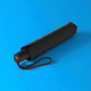 Knirps 2200 Αυτόματη Αντιανεμική Ομπρέλα Σπαστή Μαύρη