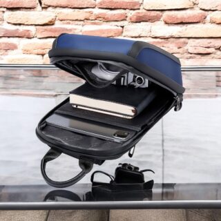 Τσαντάκι ώμου χιαστί crossbody Bange 2811 μπλέ