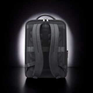 Bopai Δερμάτινο Σακίδιο 24L Laptop 15.6” Μαύρο