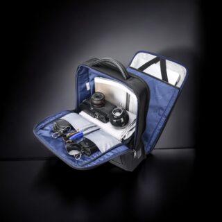 Bopai Δερμάτινο Σακίδιο 24L Laptop 15.6” Μαύρο